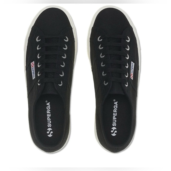 Superga Black and White Women's Sneakers - Picture 4 of 7